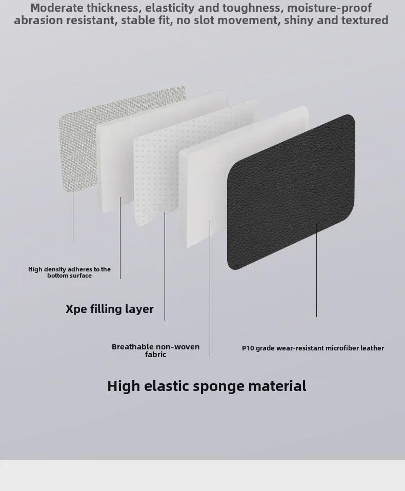 Kofferraumschutzpolster aus Leder für den Innenraum des Tesla Model 3/Y