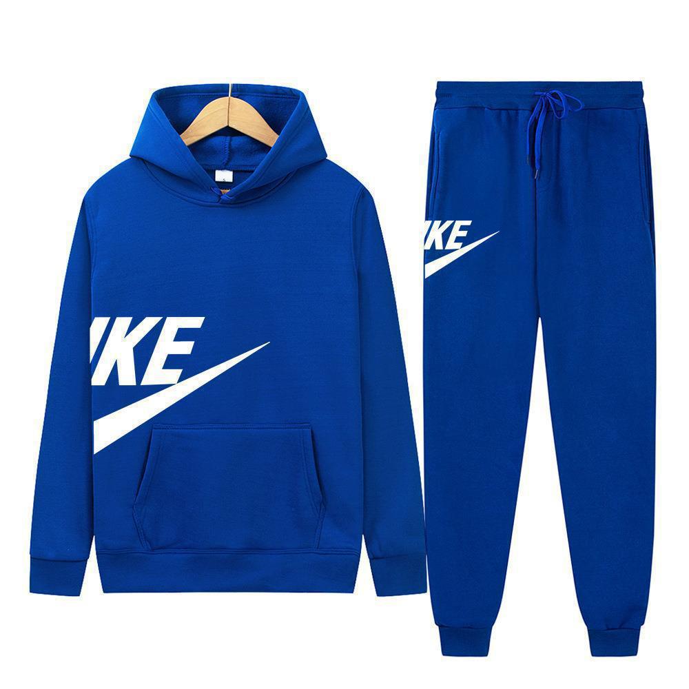 Herren Mode Hoodie Set: Herbst-Winter-Print, Lässiges Fitness-Sweatshirt im europäischen amerikanischen Stil