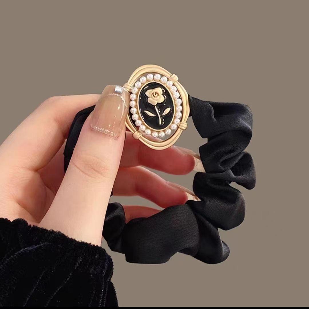 

Эластичная заколка для волос Французская роза - женский аксессуар для волос