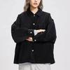 Li Ning Sports Trend Series Solid Color Loose Multi Pocket Casual Jacket Women Jacket Black AFDR690-1