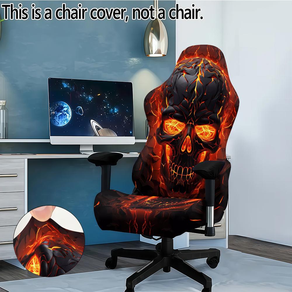 Fashion Print Gaming Seat Cover Backrest Cover Anti Dirty Protector Stretch Sports Computer Chair Cover Office Home Decoration