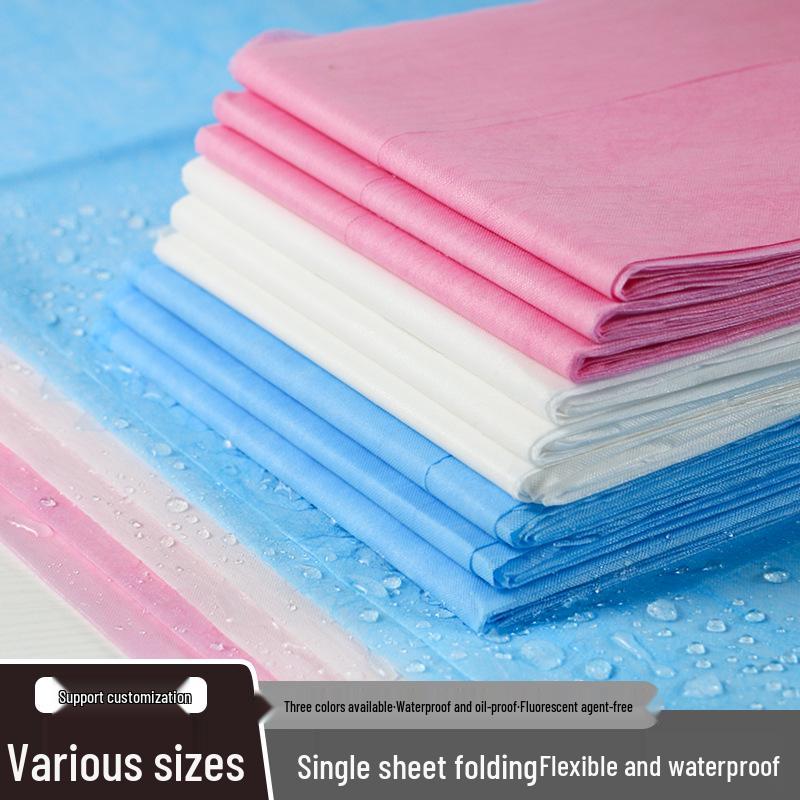 Waterproof & Oil-Proof Non-Woven Disposable Massage Table Sheets with Face Hole - 100 Sheets