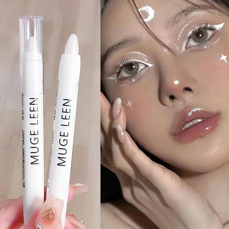 

Pearl Matte White Eyeliner Pencil Eyes Head Brightening Flash Highlighter Eyeshadow Stick Waterproof Lying Silkworm Pen Cosmetic