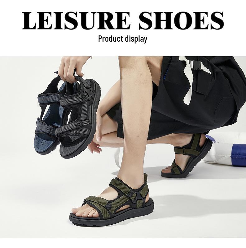 Men's 2026 Trendy Summer Sandals: Versatile Beach Shoes, Soft Sole, Outdoor Casual, Wear-Resistant