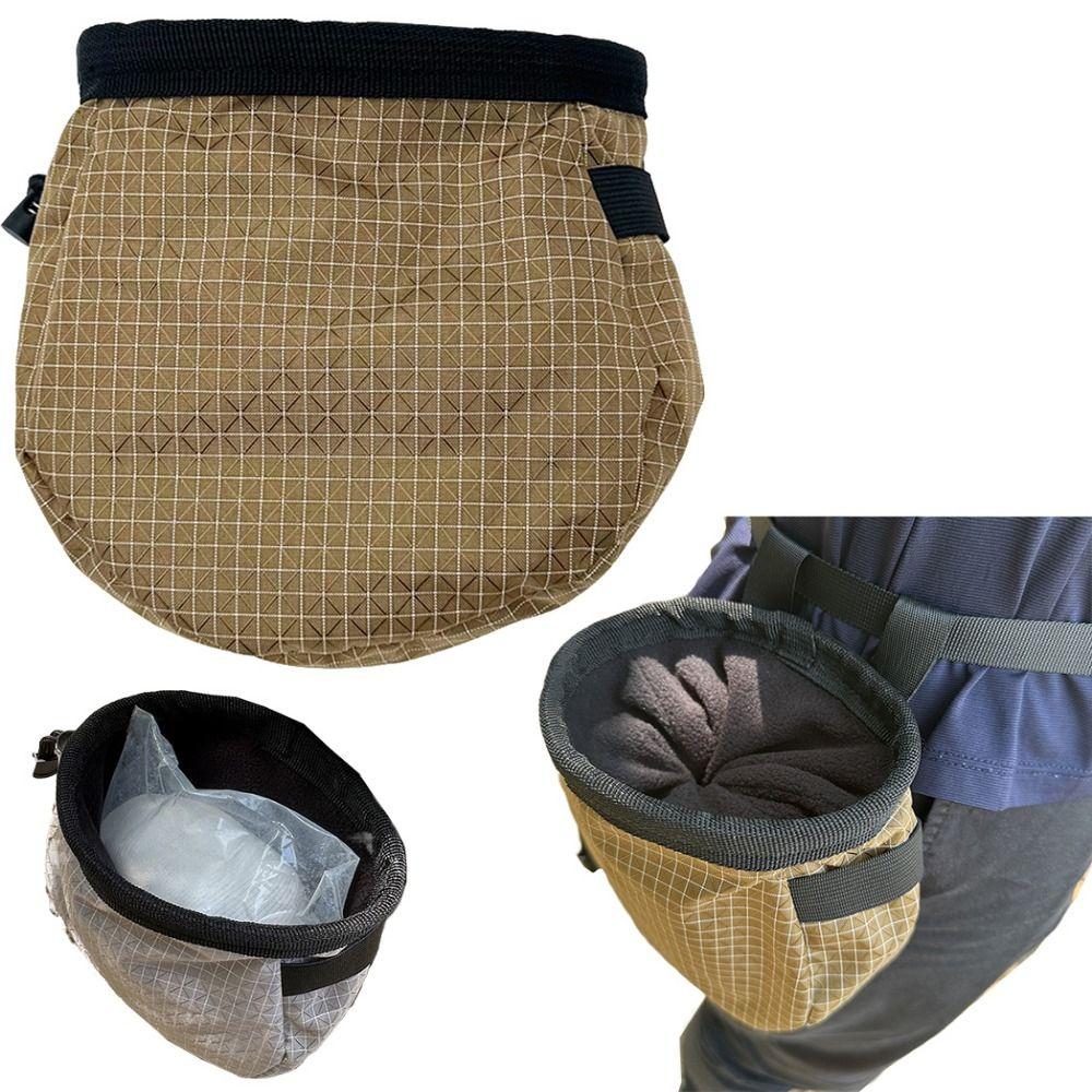 Portable Rock Climbing Chalk Bag Drawstring Dry Magnesium Powder Pocket  Running