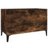 VidaXL Record Cabinet Smoked Oak 74.5x38x48 Cm Engineered Wood 831970