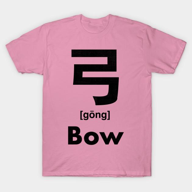 T Shirt Women Bow Chinese Character Radical 57 Harajuku Print Kawaii Tshirt Summer Short Sleeve Female T-Shirt Top Tee