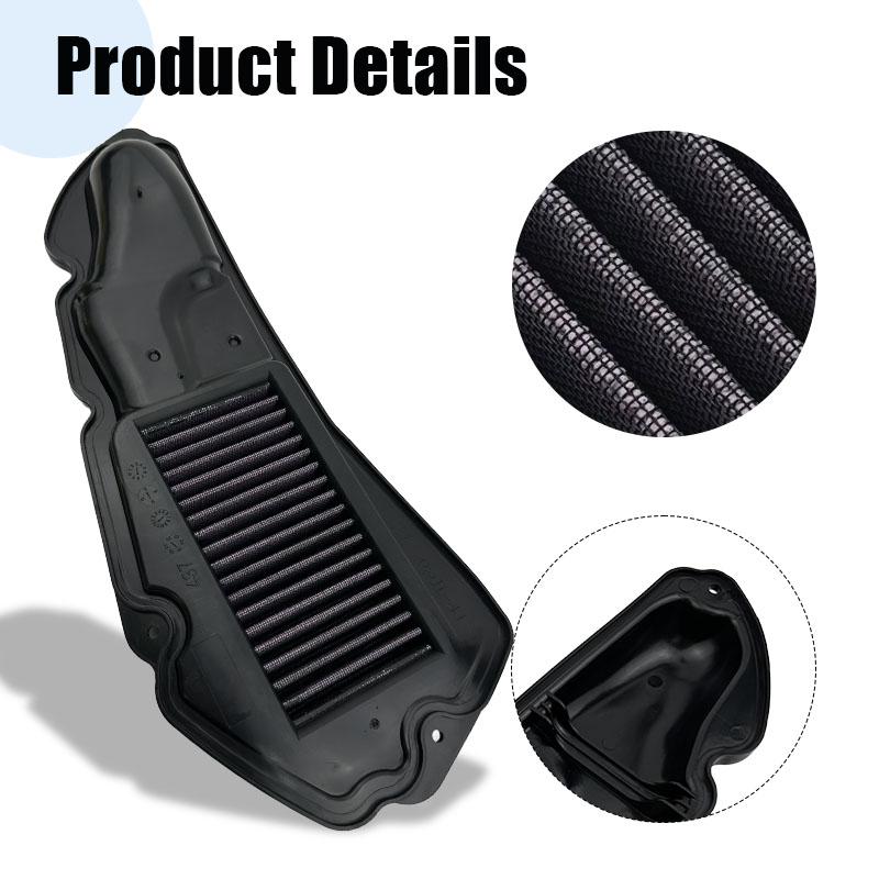 PCX160 Motorcycle Intake Air Filter For Honda PCX125 2021-2023 Scooter Intake Air Cleaner Element Replacement 17210-K1Z-T00