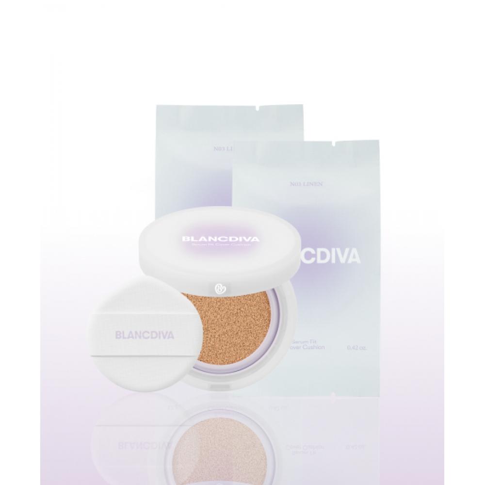 

Blancdiva Serum Fit Cover Cushion Original Item+2 Refills C00 Icy