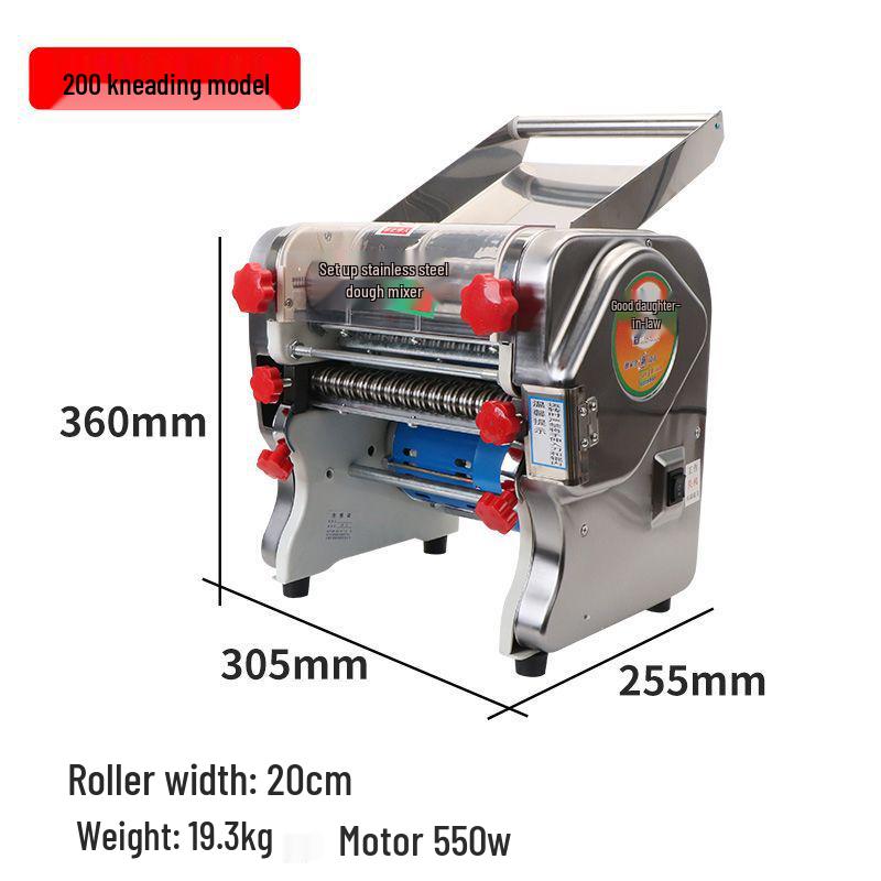 Junxi Electric Dough Roller: Stainless Steel Automatic Noodle Maker for Home and Commercial Use