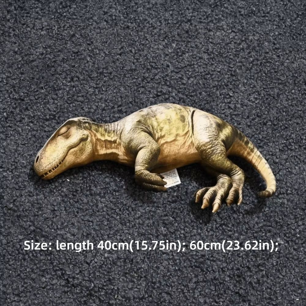 Soft Texture Dinosaur Plush Pillow 3D Design Stuffed Dinosaur Dinosaur Plush Doll  Home Decor