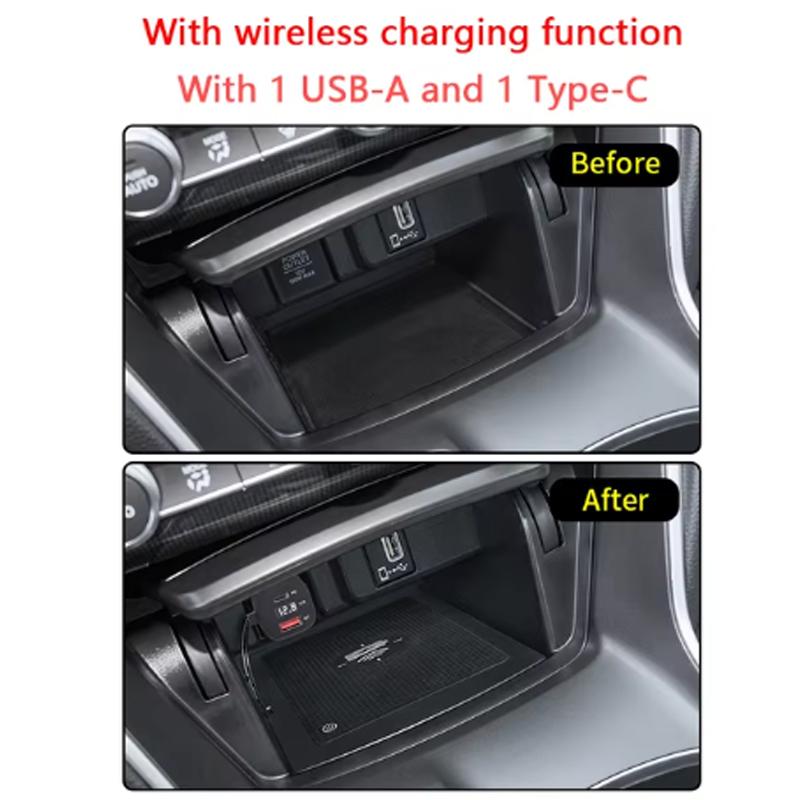 

Беспроводное зарядное устройство для автомобиля для Honda Accord 2018 2019 2020 2025 2025 для iPhone 14 13 12 11 Pro Max Samsung Телефон Быстрая зарядка