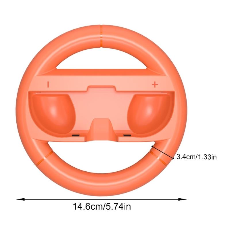 1 Pair Immersive Motion Control Steering Wheel for NS2 Console with Ergonomic Nonslip Grip Button Design
