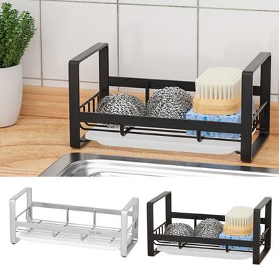 Égouttoir d'évier en acier inoxydable, grande capacité de charge, creux, drainage rapide, antidérapant, sans poinçon, savon, éponge, chiffon, évier, organisateur