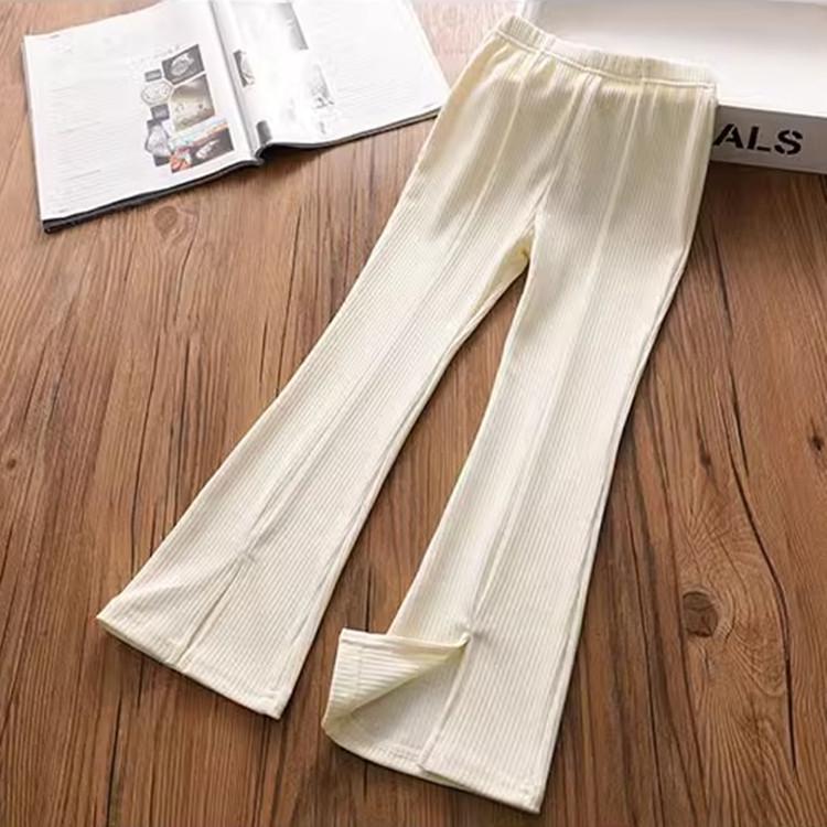 2024 Pantaloni evazați din mătase de gheață pentru fete - Pantaloni de vară subțiri, cu picioare largi, anti-țânțari