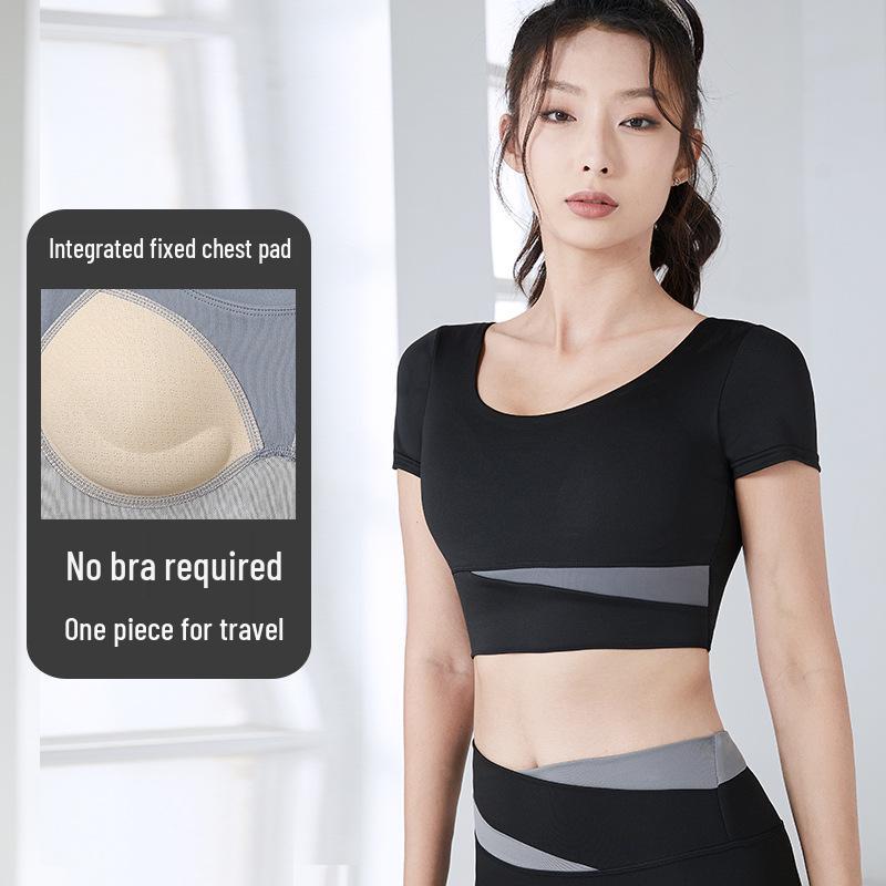 Color Block High-Waist Yoga Set: Quick-Dry, Tummy Control, Hip Lift, Two-Piece for Women