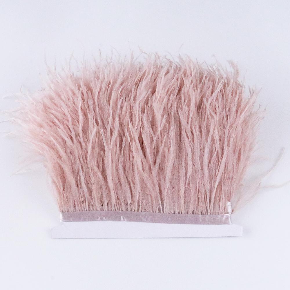 1 Meter Natürlicher Straußenfederbesatz 8-10CM Hochzeitsfeierkleid DIY Nähzubehör Schmuckverarbeitung Band Plumas Handwerk