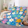 1pc Floral Pattern Blanket Warm, Cozy, And Soft, Suitable for Sofas, Beds, Cars, And Office Use.Perfect for Camping And Travel, Making It a Great Gift
