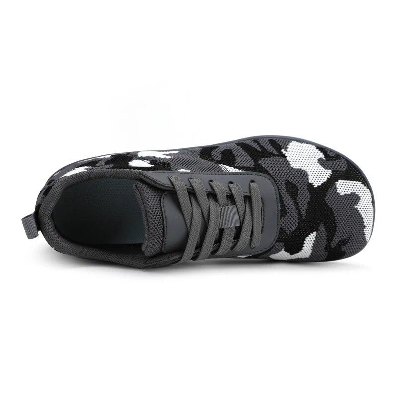 Unisex Wide Toe Box Shoes Breathable Mesh Walking Flats Lightweight Soft Sole Casual Sneakers for Running Fitness