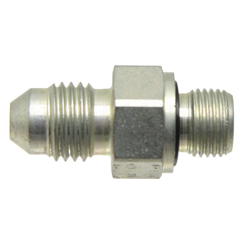 Straight Connector GA 7/16 - JIC X 1/4 - BSP - WD 19 GRANITE