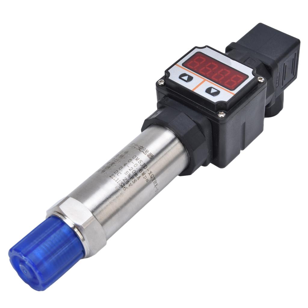 Digital Display Pressure Transmitter Stainless Steel PVC Engineering Plastic 0-0.6Mpa