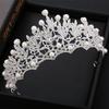 Braut Silber Große Krone Neu Hochzeit Haarschmuck Hochzeitskleid Zubehör Europäische Geburtstag Tiara Krone