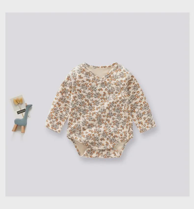 Ins Baby Fart Spring/Autumn Cotton Triangle Romper - Newborn Jumpsuit