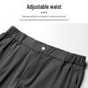 Men's Plus Size Quick-Dry Ice Silk Straight-Leg Pants for Summer Outdoor Work