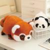 Giant Panda Turns Into A Little Panda Flip Transforms Into A Little Panda Doll Raccoon Doll Plush Toy Birthday Gift for Women
