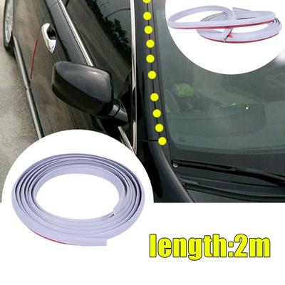 1Pc 2m Guarnizione per porta automatica a T Guarnizione insonorizzante Striscia di tenuta in gomma universale per portiera auto Strisce sigillanti con bordo inclinato