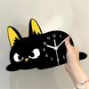 Small Cats Desk Clock Decorative Table Clocks None Ticking Silents Clock Analog Clocks for Nursery Living Room Bedroom