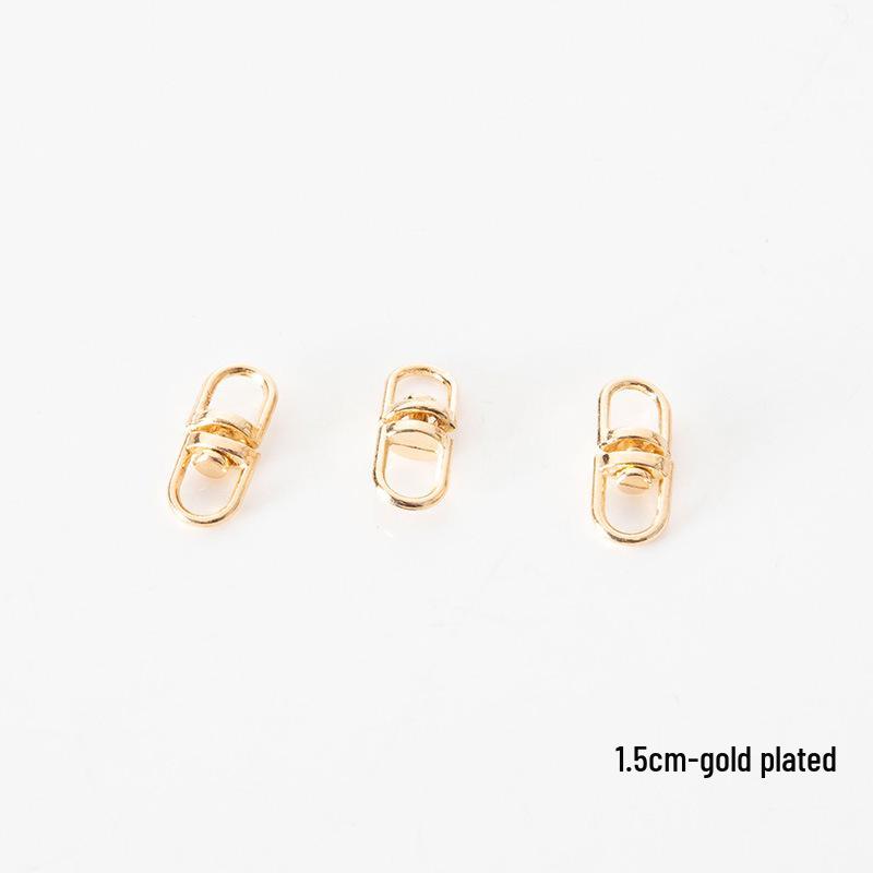 Rotating Figure-8 Metal Keychain Accessory