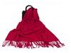 White Cashmere Scarf: Thickened, Solid Color, Versatile for Women & Men, Perfect for Autumn & Winter