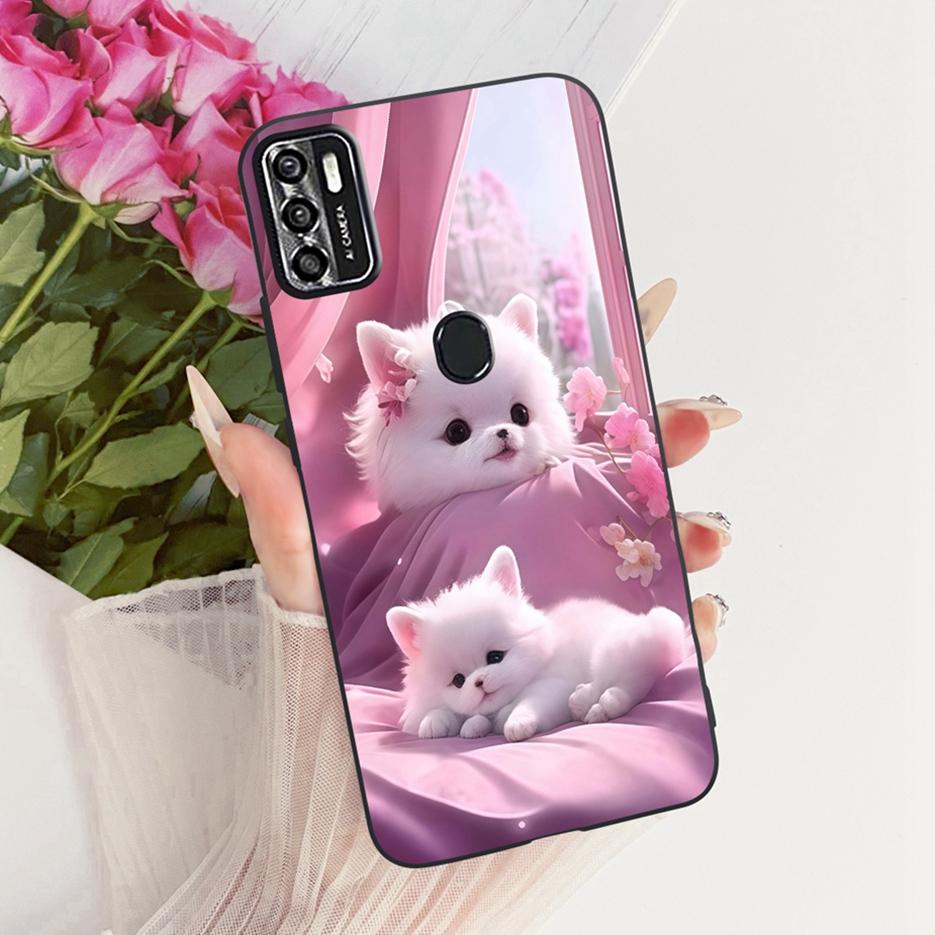 For ZTE Blade A7s 2020 Case A7020 Cute Lion Fashion Painted Cover Soft TPU Matte Phone Case For ZTE Blade A7s 2020 BladeA7s Bags