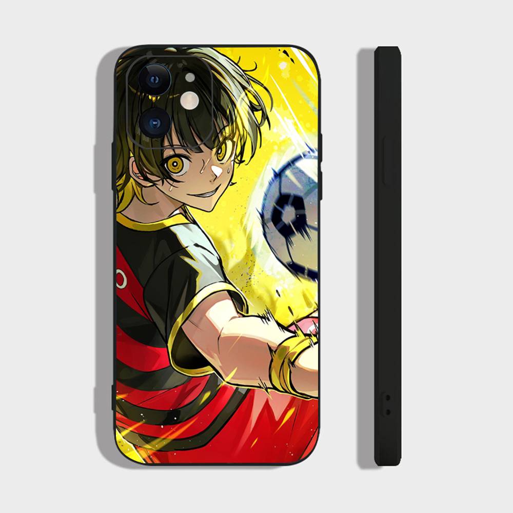 

Meguru Bachira Anime BLUE LOCK Phone Case For IPhone 17 Air 16 15 14 13 Pro Max 11 12 Black Silicone Cover IPHONE 17Pro