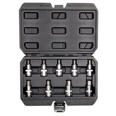 Hexagonal Bits On Socket 55 Mm, Set of 9