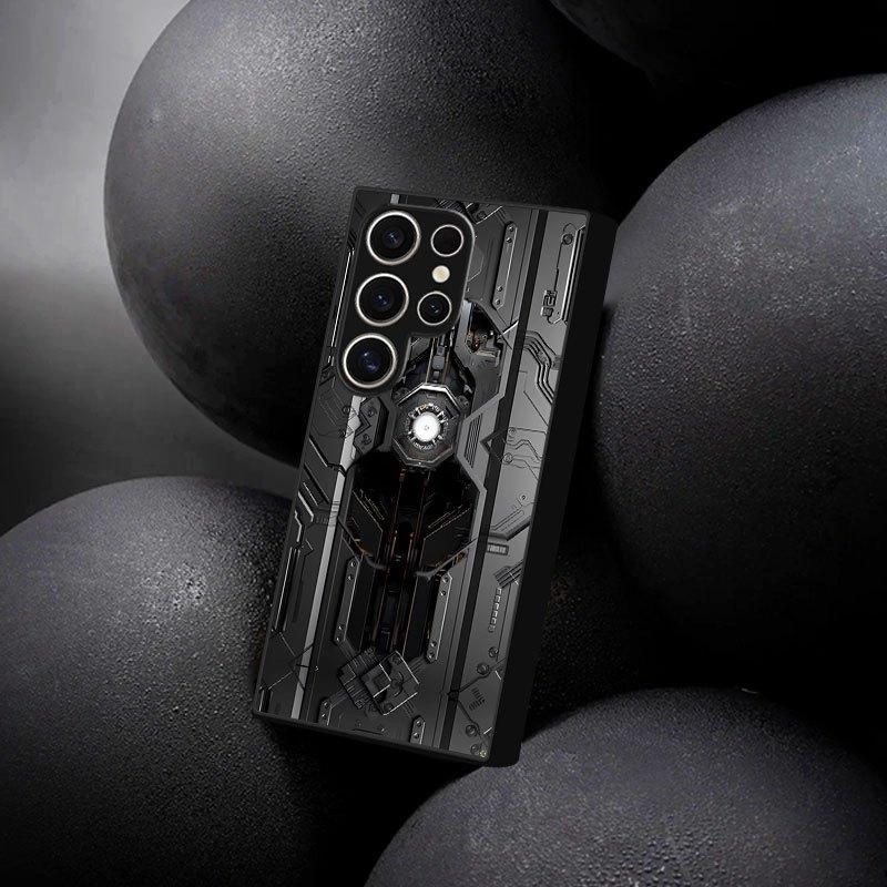 Creativity Mecha Exquisite Luxury High-end PhoneCase Glass PhoneCase for Samsung Galaxy S26 S25 S24 S23 S22 S21 FE,Ultra,Plus