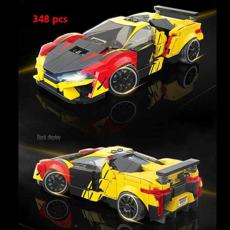 City Speed Champion Sports Car Building Blocks Technique Car Carro Rennau Voiture Vehicle MOC Educational Construction Toys