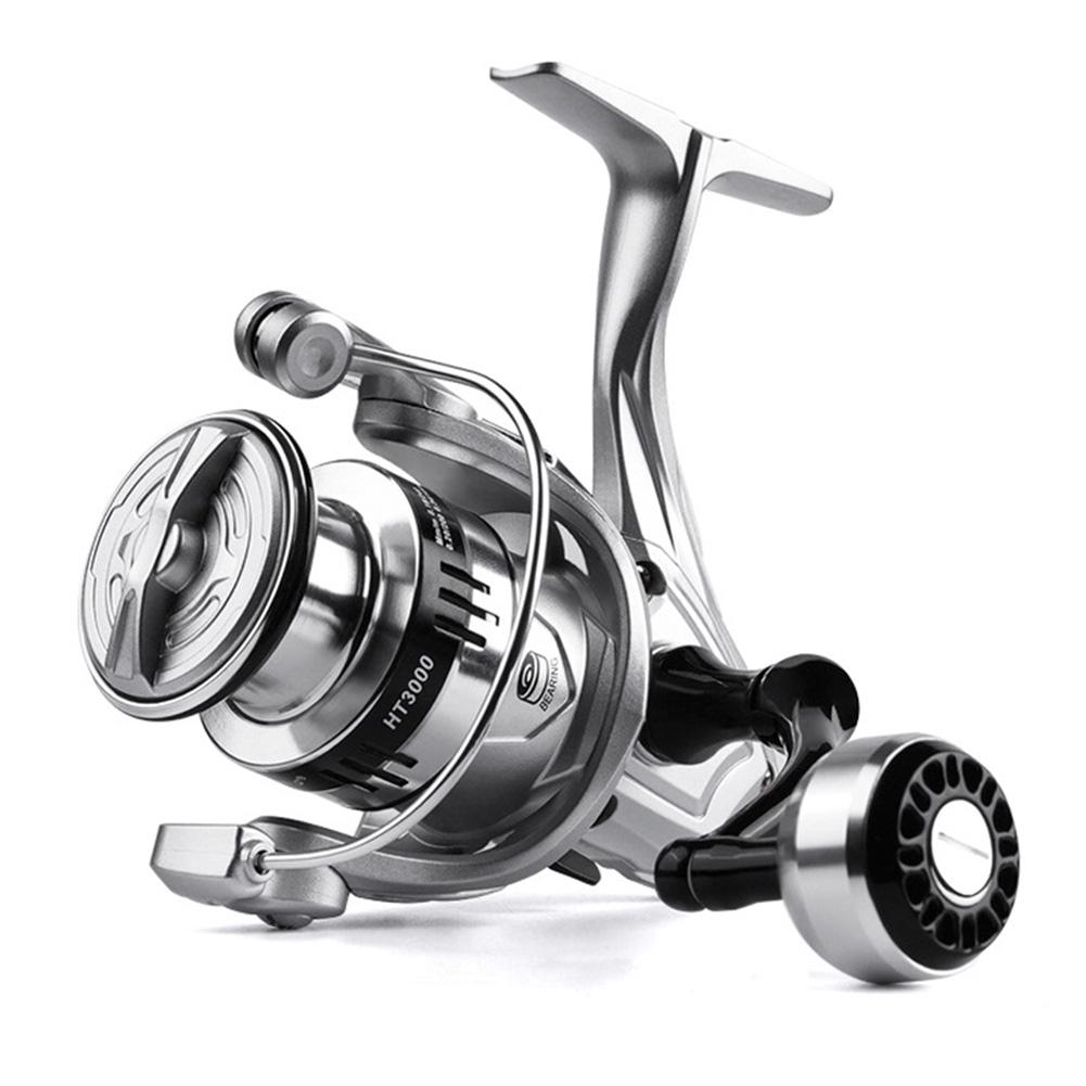 Spinning Wheel Metal Spool Spinning Fishing Reel 5.2/1 Gear Ratio All Purpose Fishing Spinning Reel for Saltwater Freshwater