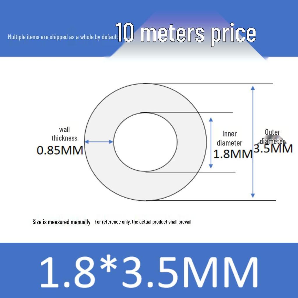 Kleiner Hochtemperaturbeständiger Lebensmittelechter Silikonschlauch - Innendurchmesser 0,3-1