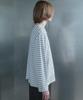 Kilyu I Destroy Stripe Long Sleeve T-Shirt_Melange Gray