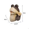 Frog Statue Sculpture Collection Desk Display Resin Figurine Ornament for Indoor Anniversary