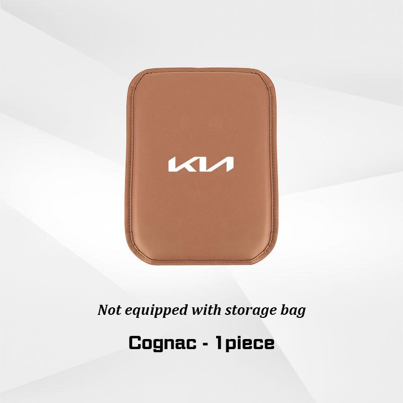 For Kia K3 K5 K8 K9 Sportege Picanto Optima Soul Ceed Cerato Forte Leather Car Armrest Box Mat Cushion Storage Bag Protect Cover