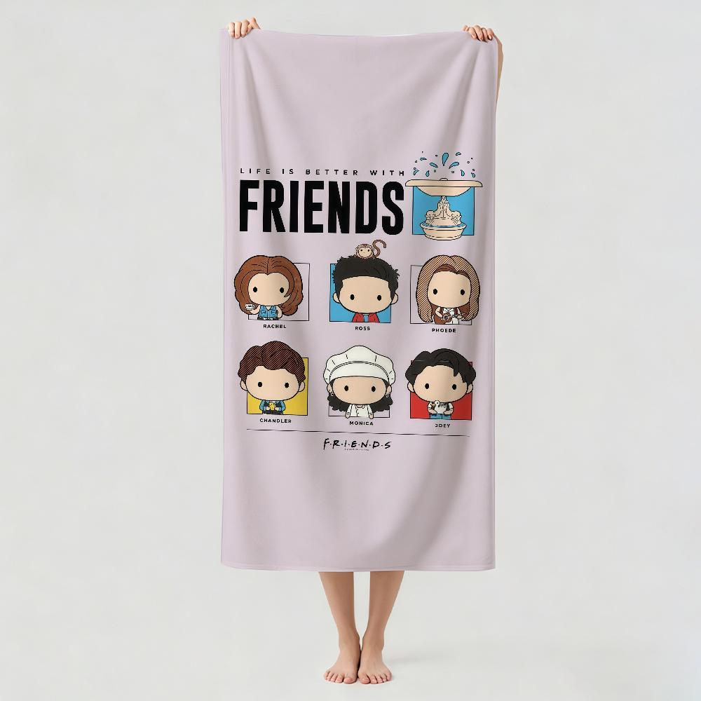 Funny tv F-Friends Towel Drying Bath Towel Applicable To Light Swimming Camping Yoga Beach Out