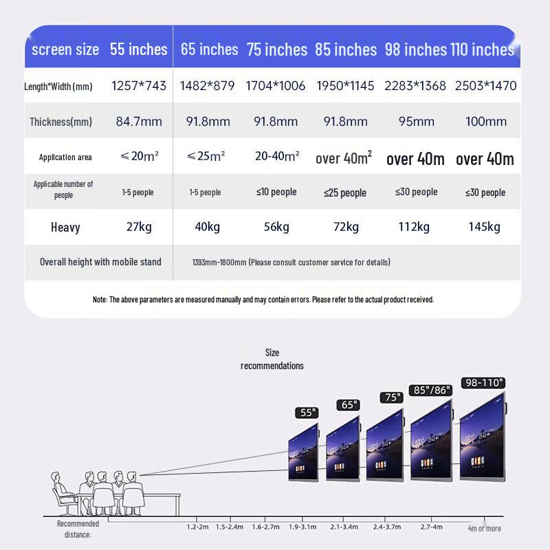Qingguan 55-inch Interactive Whiteboard & Conference Tablet (CN Version)