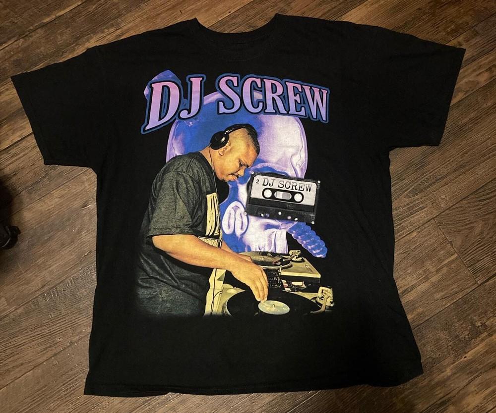 Vtg DJ SCREW Screwed Up Click In Concert Cotton Black Full Size Shirt Unisex T-Shirt XXL