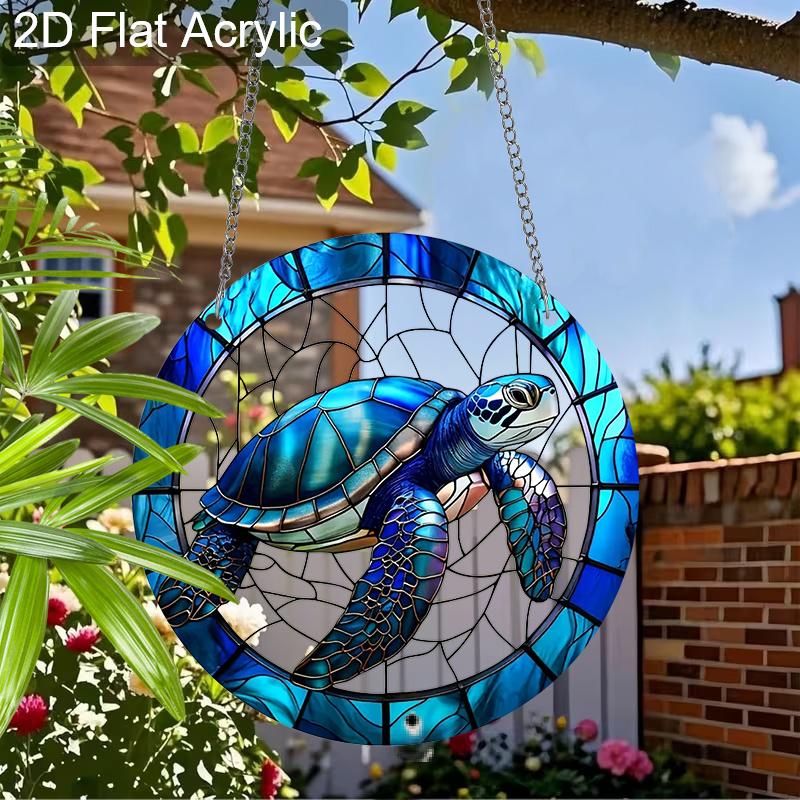 Acryl-Meeresschildkröte Sonnenschutzglas-Effekt Fensterhänge-Ornament Schildkrötenliebhaber Geschenke