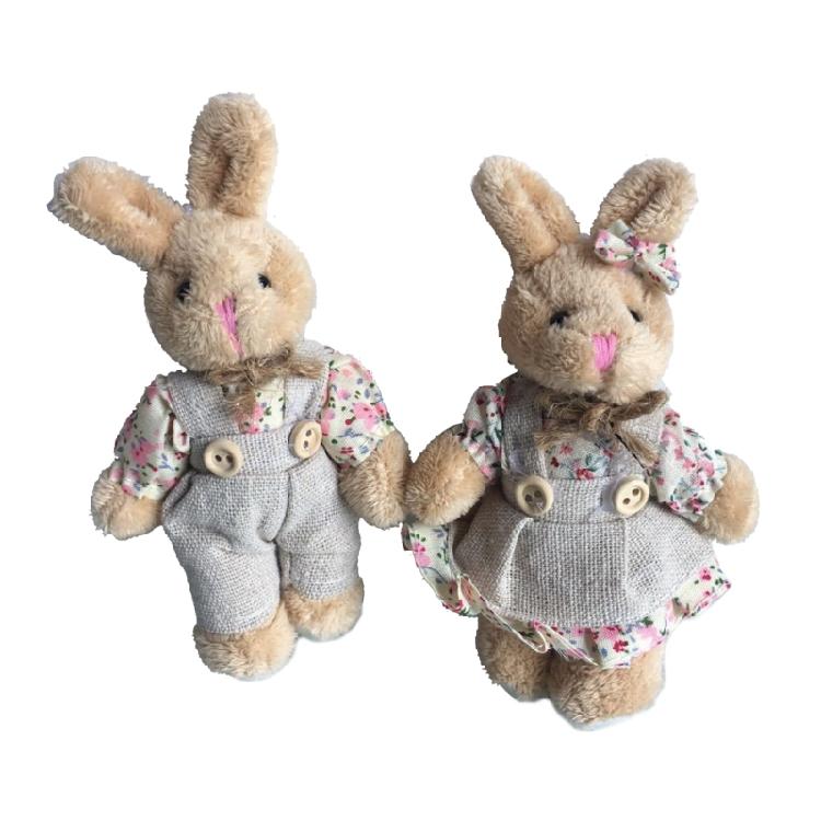 

Plush Bear/Rabbit Keyrings Plush Dolls Keychains Perfect Gift for Woman Couples