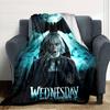 1pc Addams Family Wednesday Enid1 Blanket, Gift, for Men and Women, Soft Blanket, Good for Sofa Bed Couch Travel, Lightweight Flannel Blanket