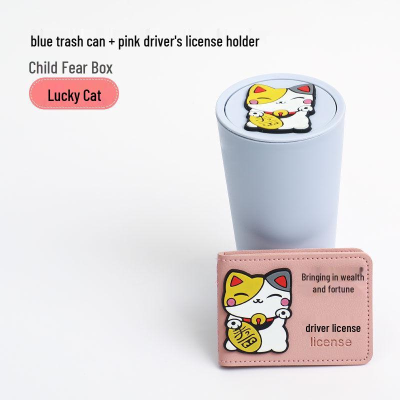 Mini Car Trash Can & Cup Holder – Cute & Creative Interior Storage